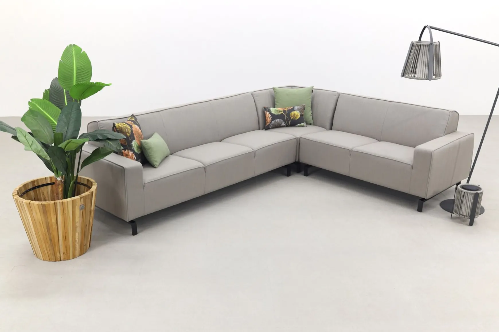 Boavista Sunbrella loungeset - Nature Grey - 3-delig - rechts