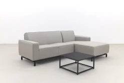 Boavista/Toronto loungebank chaise longue - Nature Grey - 3-delig - links
