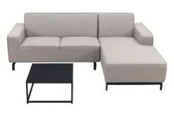 Boavista/Toronto loungebank chaise longue - Nature Grey - 3-delig - links