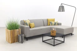 Boavista/Toronto loungebank chaise longue - Nature Grey - 3-delig - links