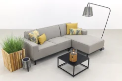 Boavista/Toronto loungebank chaise longue - Nature Grey - 3-delig - links