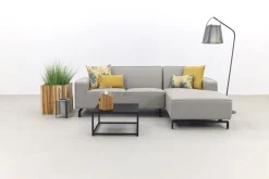 Boavista/Toronto loungebank chaise longue - Nature Grey - 3-delig - links