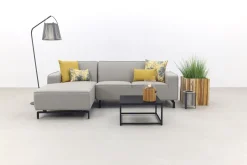Boavista/Toronto loungebank chaise longue - Nature Grey - 3-delig - rechts