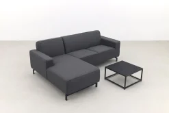 Boavista/Toronto loungebank chaise longue - Sooty - 3-delig - rechts
