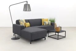 Boavista/Toronto loungebank chaise longue - Sooty - 3-delig - rechts