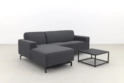 Boavista/Toronto loungebank chaise longue - Sooty - 3-delig - rechts
