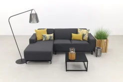 Boavista/Toronto loungebank chaise longue - Sooty - 3-delig - rechts