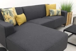 Boavista/Toronto loungebank chaise longue - Sooty - 3-delig - rechts