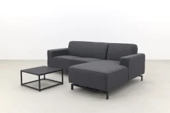 Boavista/Toronto loungebank chaise longue - Sooty - 3-delig - links