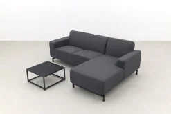 Boavista/Toronto loungebank chaise longue - Sooty - 3-delig - links