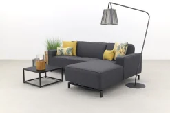 Boavista/Toronto loungebank chaise longue - Sooty - 3-delig - links