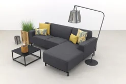 Boavista/Toronto loungebank chaise longue - Sooty - 3-delig - links