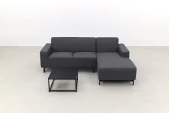 Boavista/Toronto loungebank chaise longue - Sooty - 3-delig - links