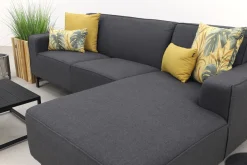 Boavista/Toronto loungebank chaise longue - Sooty - 3-delig - links