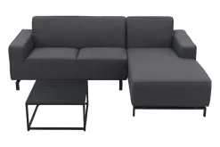 Boavista/Toronto loungebank chaise longue - Sooty - 3-delig - links