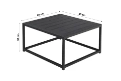 Boavista/Toronto Sunbrella loungeset (4-delig) - Nature Grey