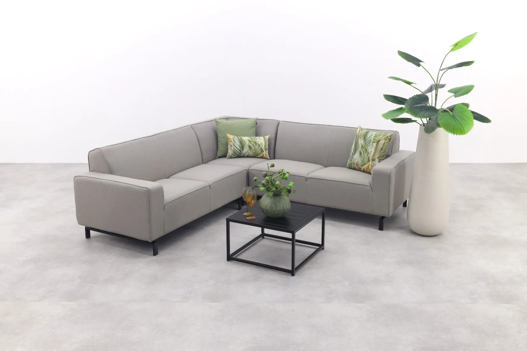 Boavista/Toronto Sunbrella loungeset (4-delig) - Nature Grey