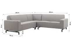 Boavista/Toronto Sunbrella loungeset (4-delig) - Nature Grey