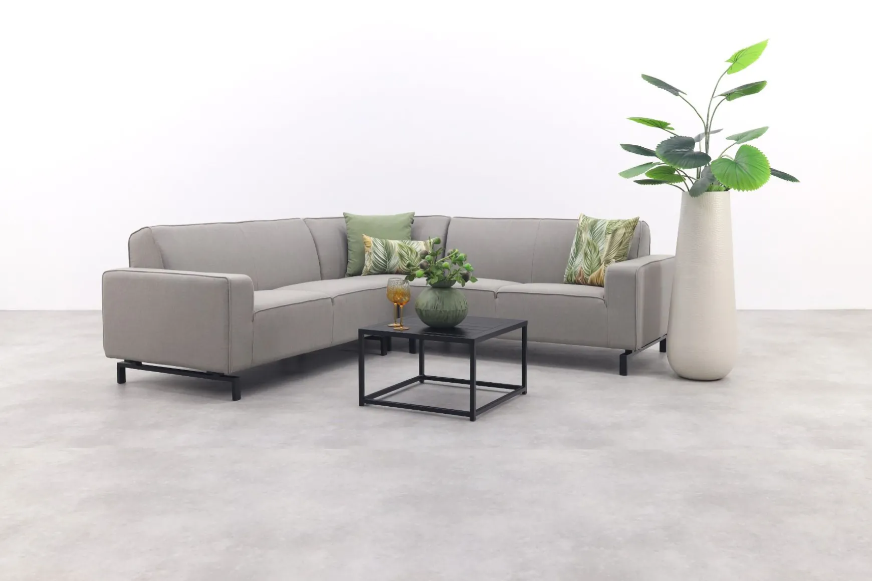 Boavista/Toronto Sunbrella loungeset (4-delig) - Nature Grey