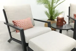 Boston/Canto loungestoelen set (3-delig) - Antraciet