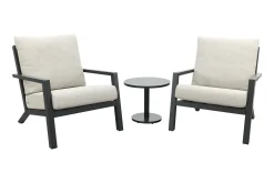 Boston/Canto loungestoelen set (3-delig) - Antraciet