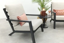Boston/Canto loungestoelen set (3-delig) - Antraciet
