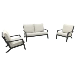 Boston stoel bank (2-zits) loungeset - 3-delig