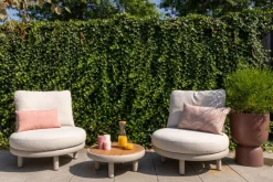 Breeze loungestoel - Naturel/Mokka