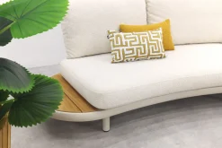 Breeze organische loungeset (L/R) - Naturel/Mokka