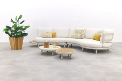 Breeze organische loungeset (L/R) - Naturel/Mokka