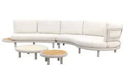 Breeze organische loungeset (L/R) - Naturel/Mokka