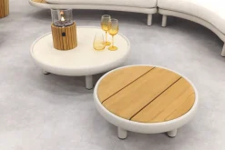 Breeze organische loungeset (L/R) met loungestoel - Naturel/Mokka