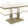 Brooklyn up&down verstelbare tuintafel 140x85 cm. - Latte