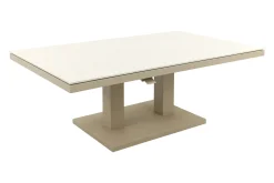 Brooklyn up&down verstelbare tuintafel 140x85 cm. - Latte