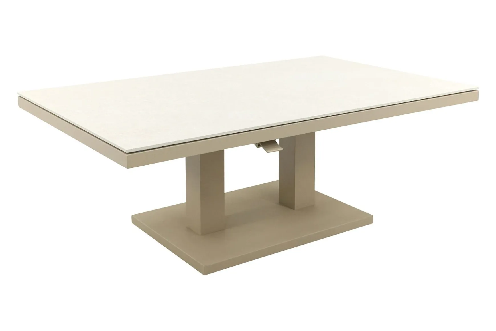 Brooklyn up&down verstelbare tuintafel 140x85 cm. - Latte
