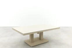 Brooklyn up&down verstelbare tuintafel 140x85 cm. - Latte