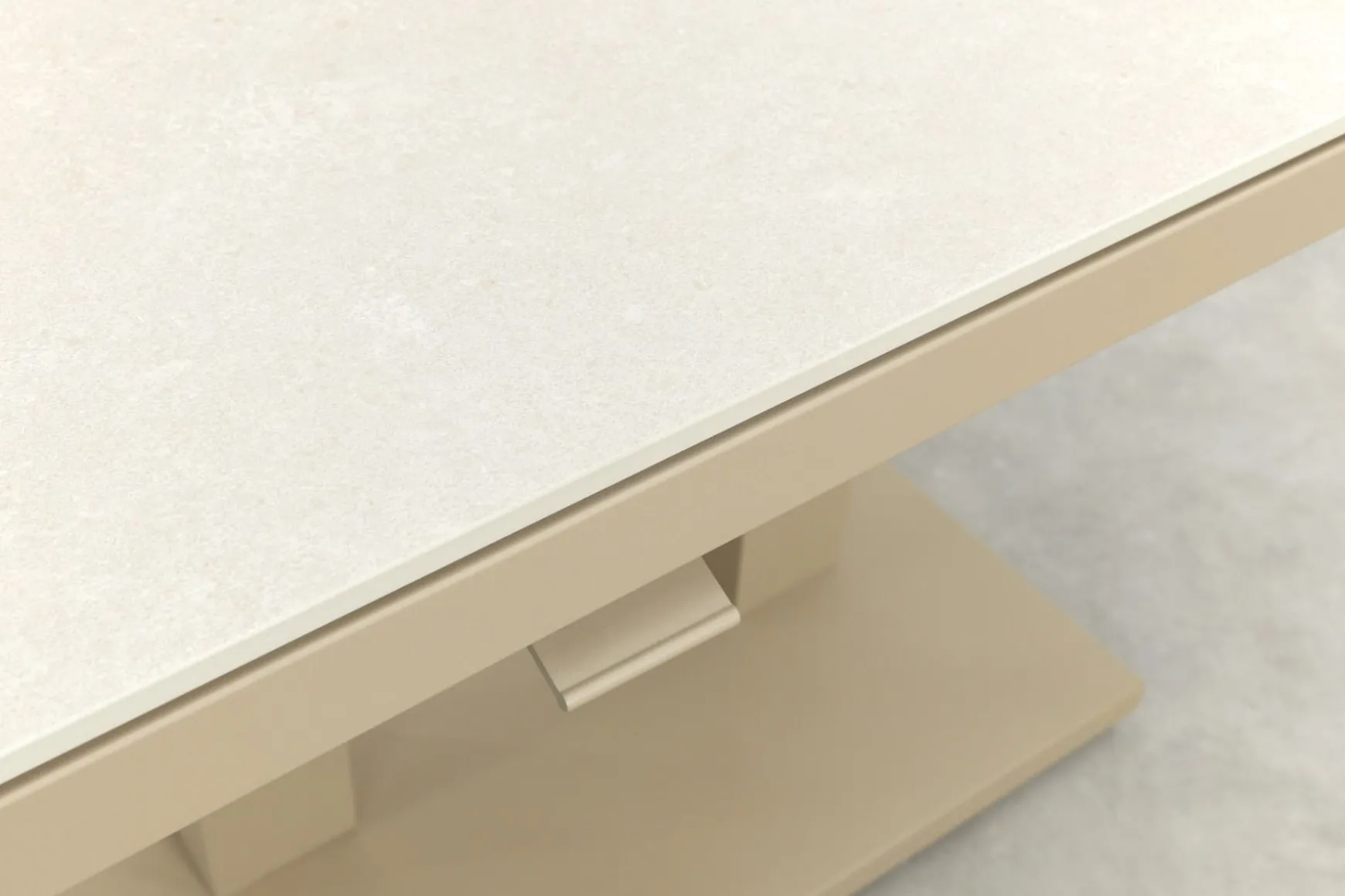 Brooklyn up&down verstelbare tuintafel 140x85 cm. - Latte