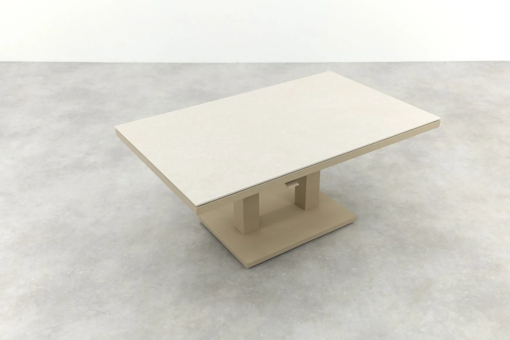 Brooklyn up&down verstelbare tuintafel 140x85 cm. - Latte