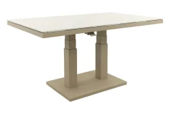 Brooklyn up&down verstelbare tuintafel 140x85 cm. - Latte