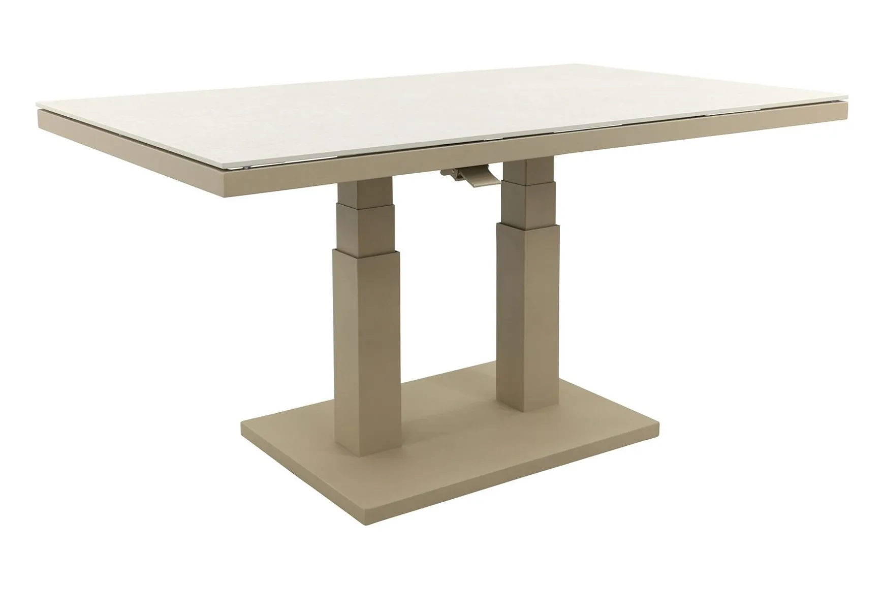Brooklyn up&down verstelbare tuintafel 140x85 cm. - Latte