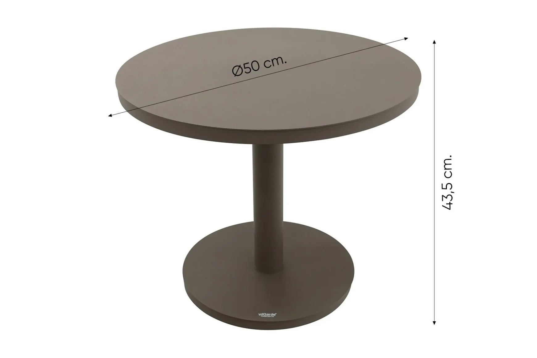 Canto ronde bijzettafel Ø50 cm. - Terre