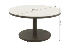 Canto ronde loungetafel Ø70 cm. - Terre