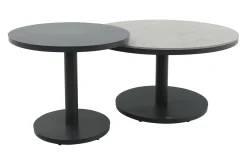 Canto ronde loungetafel set - Royal Grey/Keramiek
