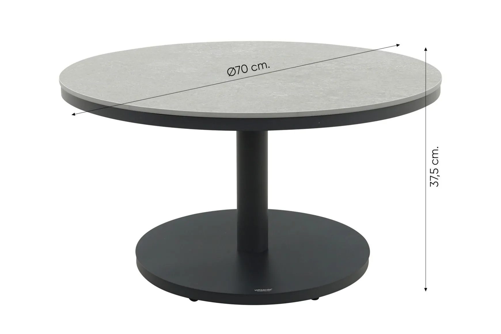 Canto ronde loungetafel set - Royal Grey/Keramiek