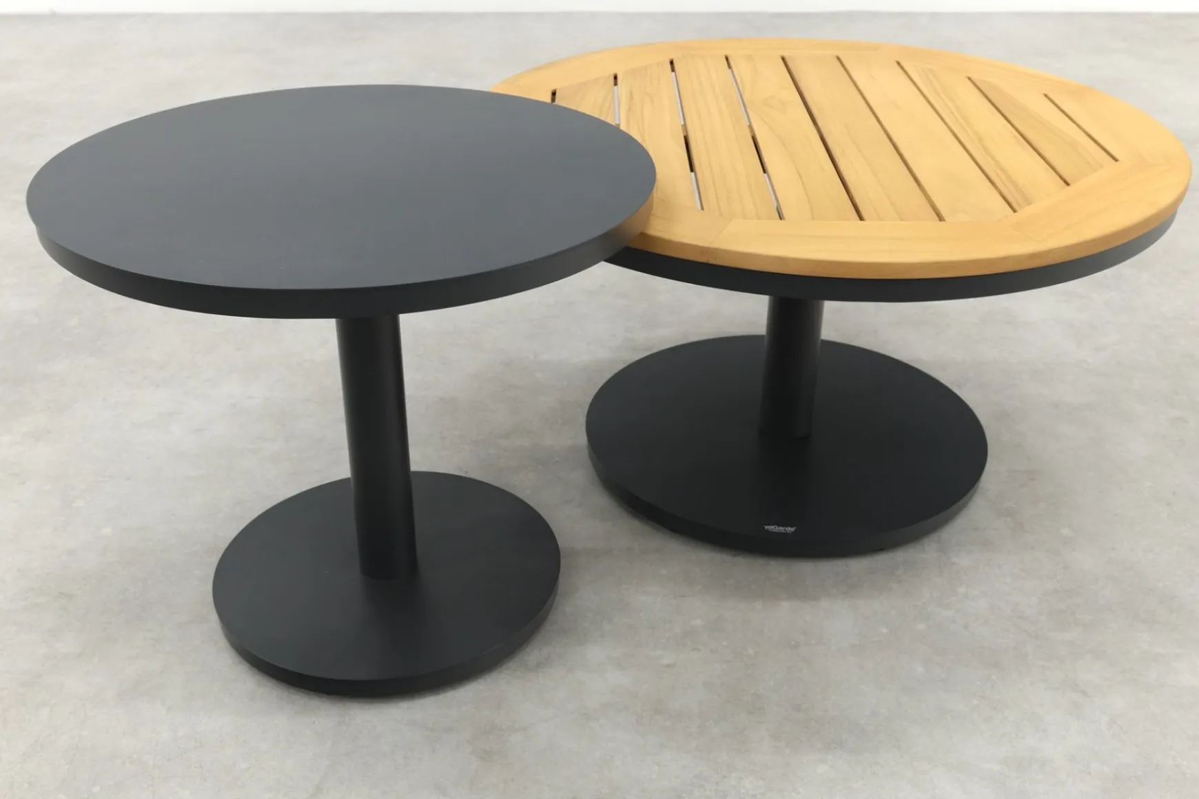 Canto ronde loungetafel set - Royal Grey/Teak