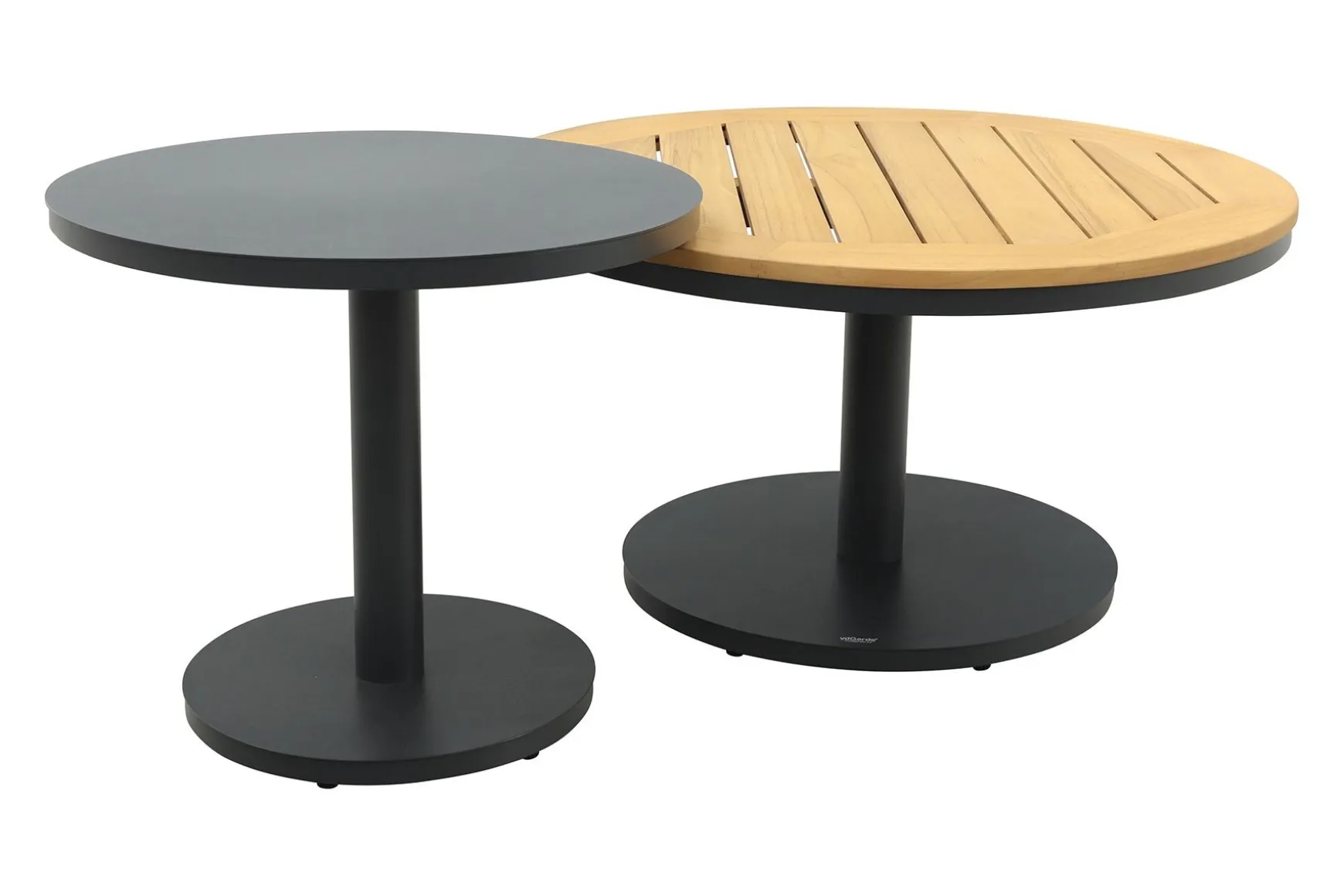 Canto ronde loungetafel set - Royal Grey/Teak