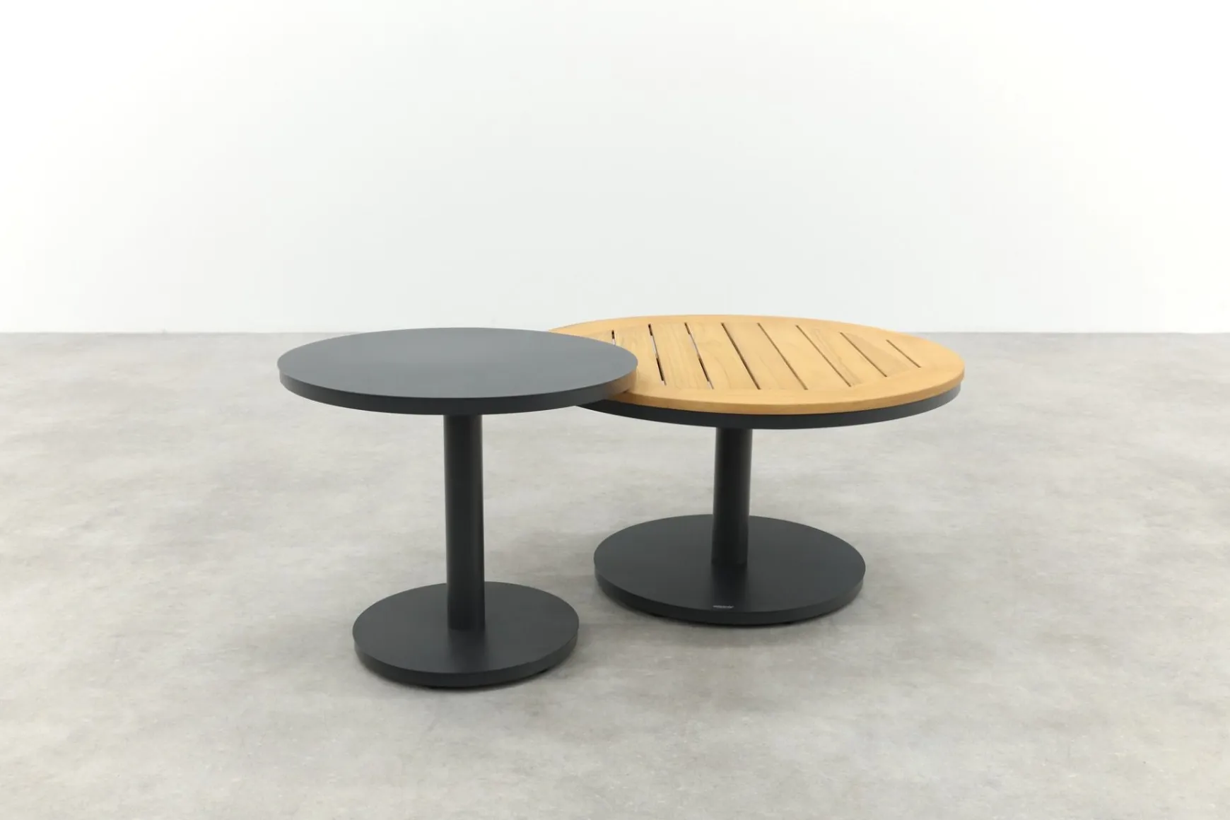 Canto ronde loungetafel set - Royal Grey/Teak