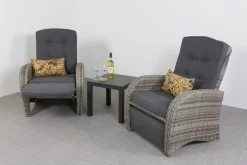 Casablanca/Atlanta verstelbare stoel loungeset - 3-delig