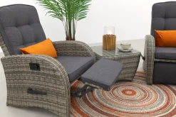 Casablanca verstelbare stoel loungeset met bijzettafel - 3-delig