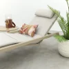 Corfu verrijdbaar ligbed incl. kussen - Latte